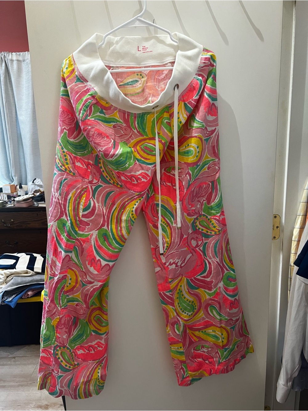 NWT Lilly Pulitzer Beach Pants | All Nighter Print | Size Large | MSRP $128
